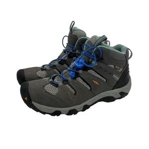 Keen Women’s Grey Blue Moab 3 Vent Mid Top Waterproof Hiking Shoes
